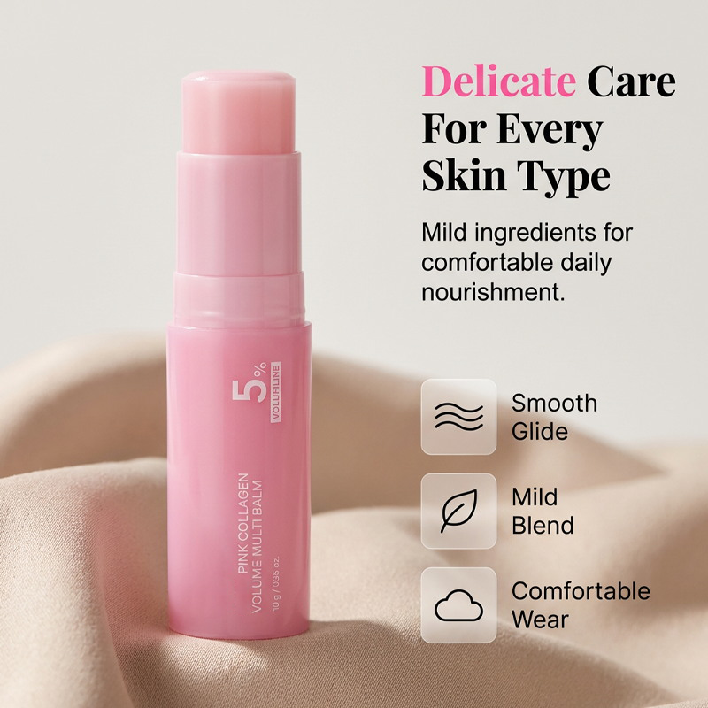 🥳2026 HOT SALE🥳💕 Pink Collagen Volume Multi Balm | All In One Volufiline, , NAD Stick for Youthful-Looking