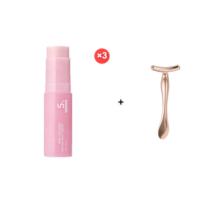 🥳2026 HOT SALE🥳💕 Pink Collagen Volume Multi Balm | All In One Volufiline, , NAD Stick for Youthful-Looking