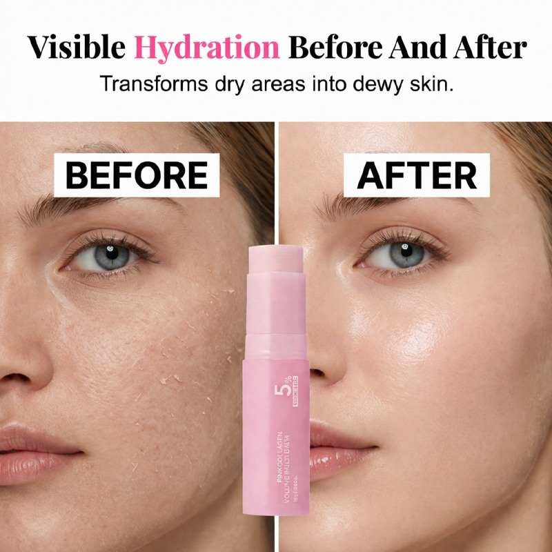 🥳2026 HOT SALE🥳💕 Pink Collagen Volume Multi Balm | All In One Volufiline, , NAD Stick for Youthful-Looking